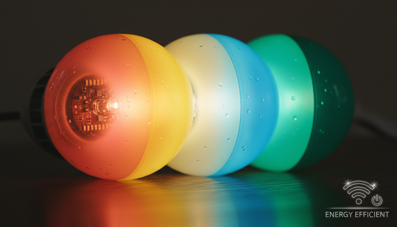 Smart bulb with color options