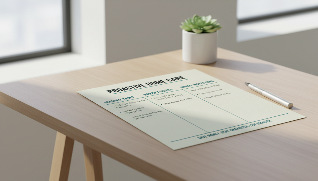 An organized home maintenance checklist can simplify your home upkeep tasks.